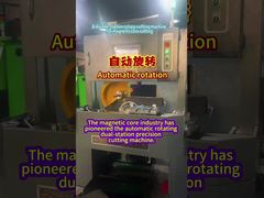 L'industrie des noyaux magnétiques a été pionnière dans la machine de découpe de précision à double station rotative automatique.