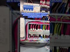 Quels systèmes de contrôle électrique sont utilisés pour la machine de découpe à double poste ?