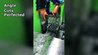 Découpe sans couture à angle précis des anneaux circulaires à noyau de poudre