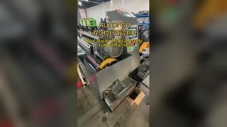 Machine de découpe de seringues à double station